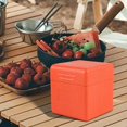 thumbnail image 2 of relayinert Boîte de Rangement pour Réchaud de Camping Compact Étui Léger avec Couvercle Orange 10x9x9cm 1ensemble, 2 of 6