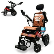ComfyGO Electric Wheelchairs for Adults - Portable Lightweight Folding Wheelchair, All Terrain Power Motorized Wheel Chair, 220 Lbs Max Capacity, 17.5″ Seat, 16 Miles Range (Black)