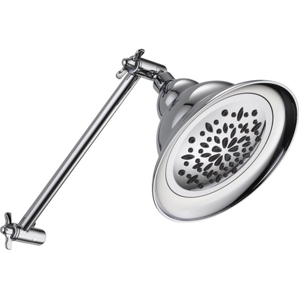 385418 Delta Full Spray Shower Head w/ Adjustable Shower Arm Walmart