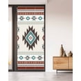 thumbnail image 2 of Window Privacy Film Boho Southwest Stained Glass Window Film Decorative Sun Block Window Cover Bohemian Country Geometric Motifs Window Clings Static Adhesive Sticker for Bathroom 35.4"x78.7", 2 of 6