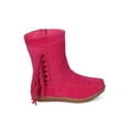 thumbnail image 2 of New Girls Faux Suede Fringed Moccasin Tall Boot -18067 By Jelly Beans Collection, 2 of 5