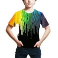 thumbnail image 4 of APEXFWDT Toddler Boys Tie Dye T-Shirt Kids Boys Colorful Short Sleeve Shirts Teens Casual Crewneck Cotton Tee Tops Size 4-16, 4 of 4