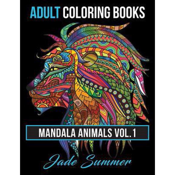 Pre-Owned Adult Coloring Books : Animal Mandala Designs and Stress Relieving Patterns for Anger Release, Adult Relaxation, and Zen