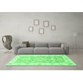 thumbnail image 3 of Ahgly Company Indoor Square Medallion Emerald Green Traditional Area Rugs, 4' Square, 3 of 4