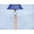 thumbnail image 4 of Hampton Nautical 3xglass-101 Solid Brass Hanging Ship's Bell 6"-Blue Powder Coated Nautical Home Decoration, 6 inch, 4 of 6
