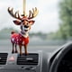 thumbnail image 4 of mfyjkho Colgante de alce acrílico navideño para espejo retrovisor de coche, mochila, decoración del hogar, adorno navideño (1 pieza), 4 of 7