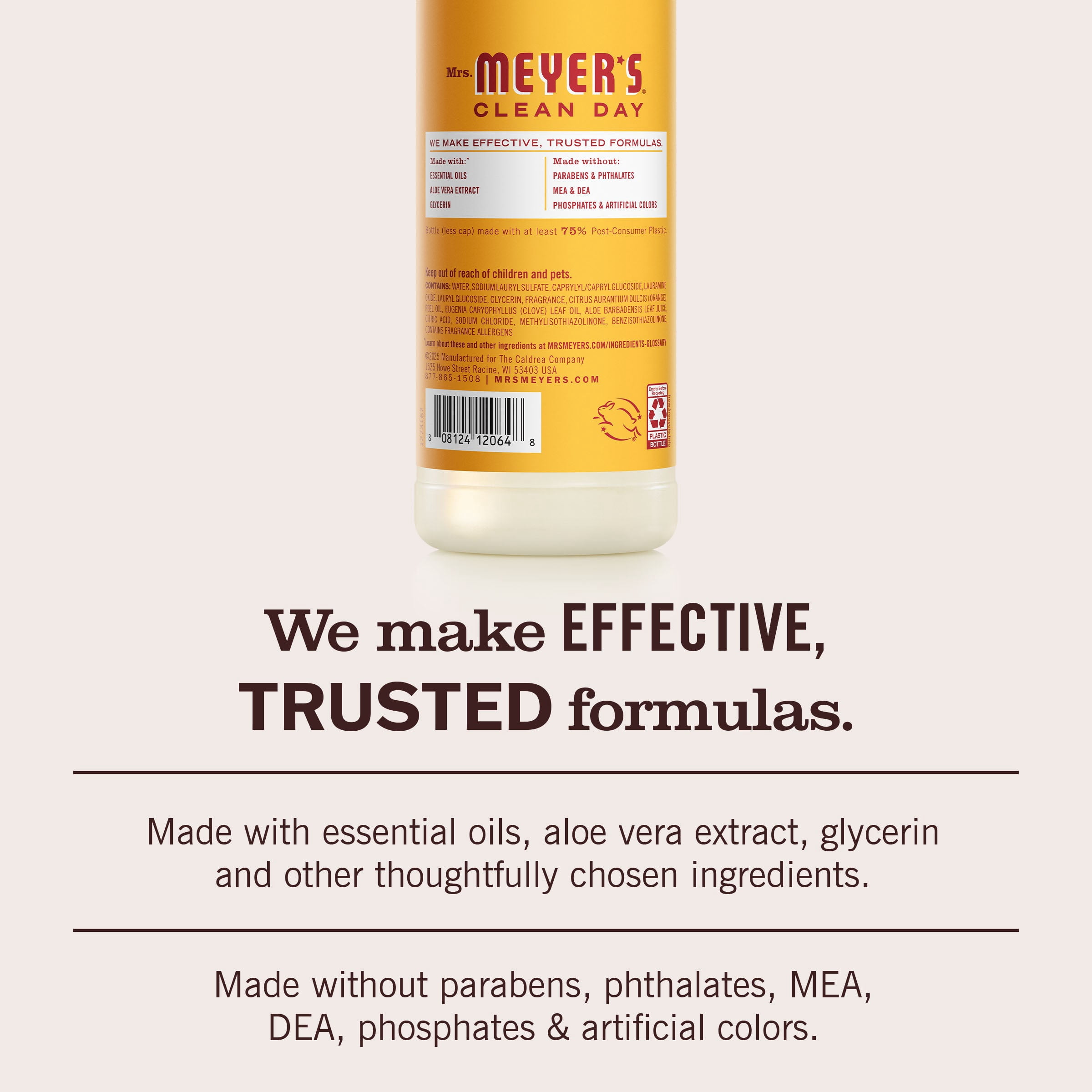 (Pack Of 6) Mrs Meyers Clean Day Dish Liquid Clementine 16 Fo