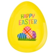 Way To Celebrate Yellow Easter Egg Plate, Easter Partyware