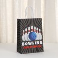 thumbnail image 3 of Bolsa de regalo de papel kraft blanco con diseño de bolos, paquete de 12, 3 of 3