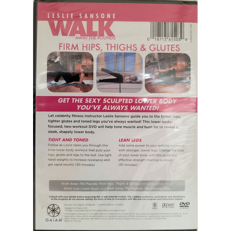 Leslie Sanson Walk Away the Pounds Firm Hips Thighs Glutes DVD