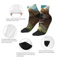 thumbnail image 5 of Naloa Happy Dog In Flower Field Ankle Socks for Women Non Slip Socks No Show Socks Classic Low Cut Casual Socks Casual Socks, 5 of 7