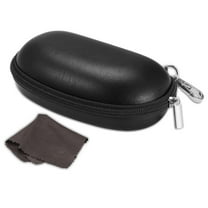 Fintie Eyeglasses Case with Carabiner, Hard EVA Shockproof Glasses Box Travel Zipper Sunglasses Carrying Bag