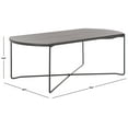 thumbnail image 3 of SAFAVIEH Vickie Glam Wood Coffee Table, Dark Grey Oak/Black, 3 of 10