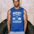 thumbnail image 4 of Bigfoot Dad Muscle Shirt More Squatchy Funny Daddy Sasquatch Dad Joke Outdoor Camping Father's Day Gift Idea Men's, 4 of 7