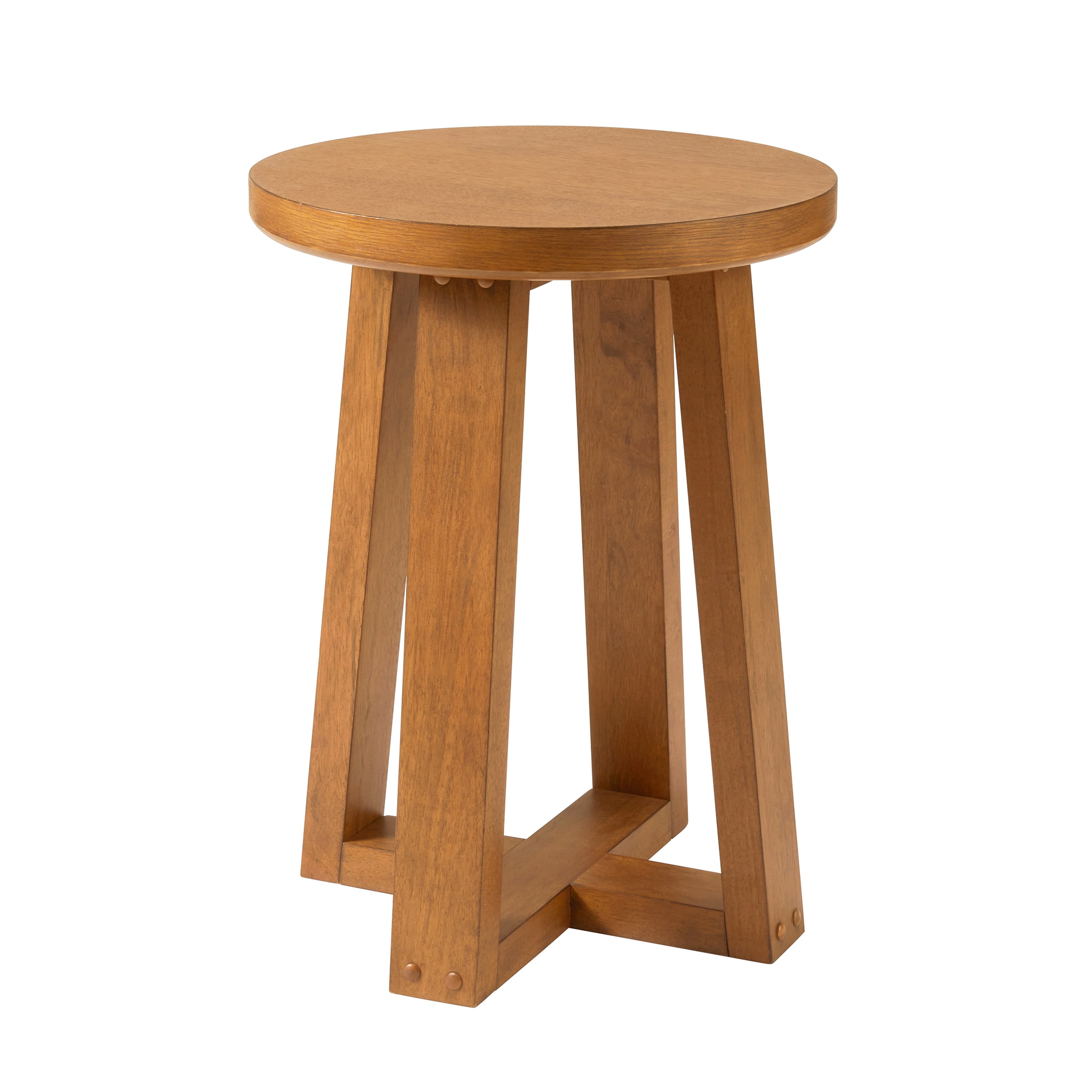 Better Homes & Gardens Ezra End Table, Light Honey Finish