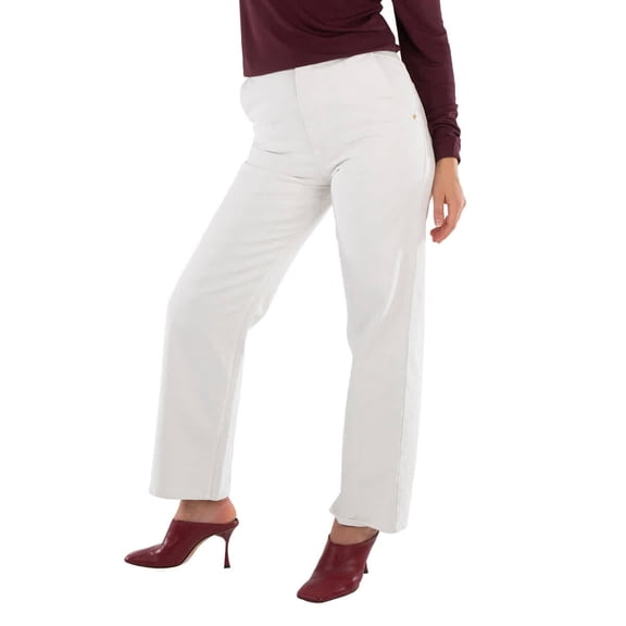 Bally Ladies Bone Cotton Denim Jeans, Waist Size 26"