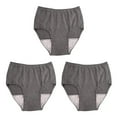 thumbnail image 1 of braveheart Breathable and Reliable Reusable Mens Underwear for Incontinence Washable Briefs Pant 100CC Dark Grey L 3Set, 1 of 5