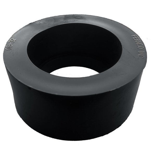 Buje flexible de PVC Fernco PQB-32 de 7,6 cm x 5,1 cm, color negro