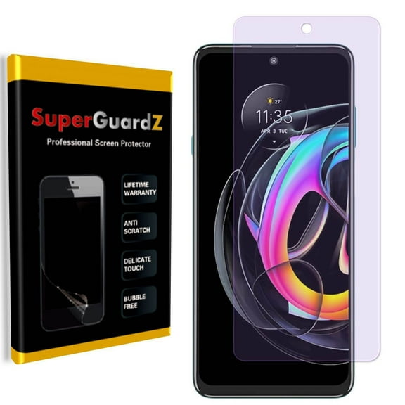 [2-PACK] For Motorola Edge 20 (2021) / Edge 20 Pro (2021) - SuperGuardZ Anti Blue Light [Eye Protection] PET Film Screen Protector, Anti-Scratch, Anti-Bubble