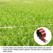Uxcell 3 Pack 164ftx0.9 Ribbon Keep Away Bird Reflective Scare Tape, Red