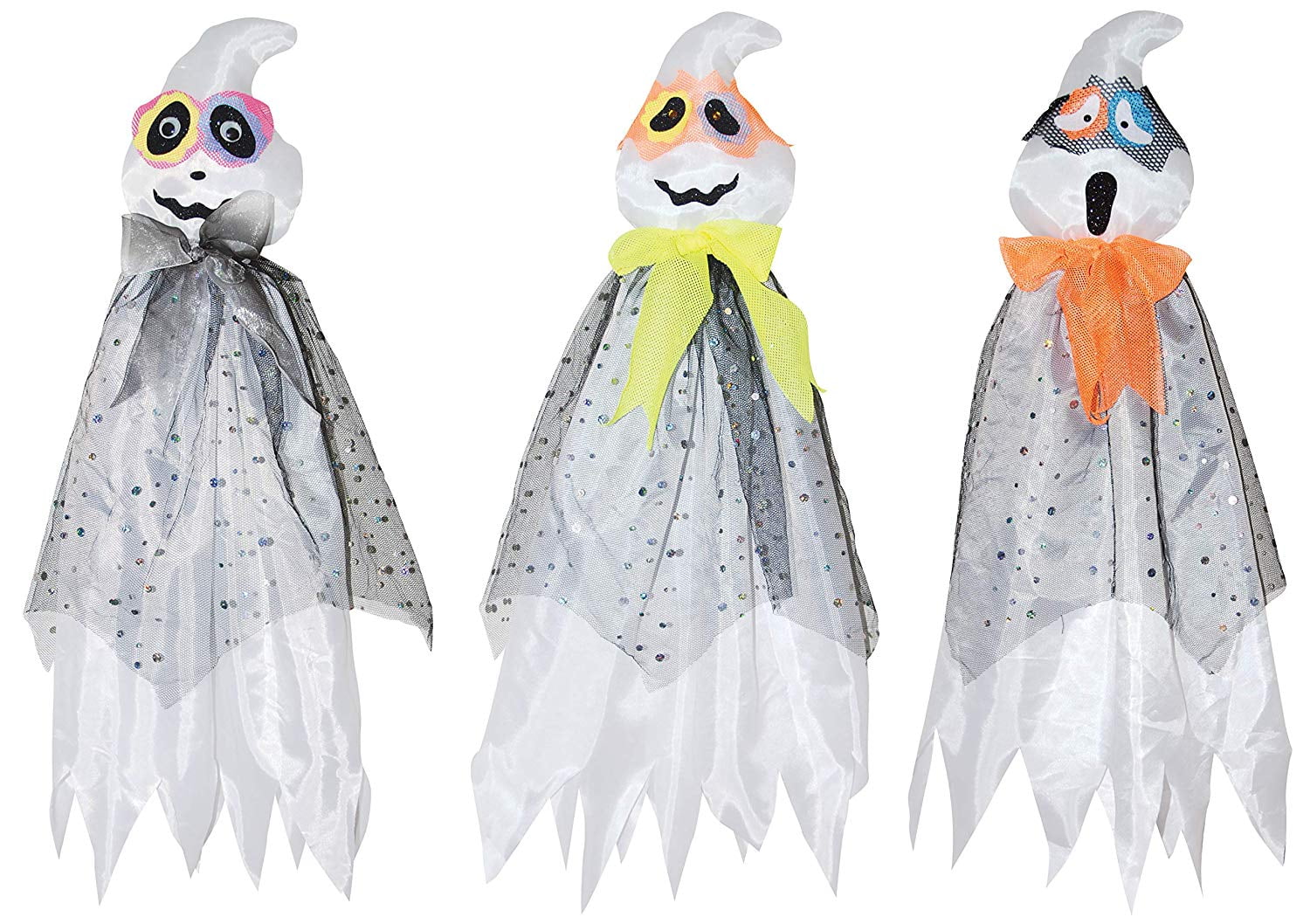 Set of 3 Friendly Ghosts Hanging Halloween Party Decoration Haunted