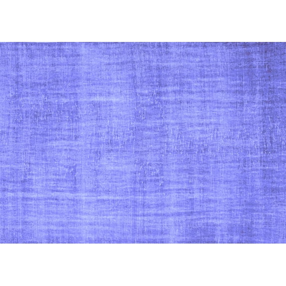 Ahgly Company Machine Washable Indoor Rectangle Abstract Blue Contemporary Area Rugs, 5' x 7'