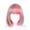 style B, variant on Rainbow Short Straight Wig with Bangs, Colorful Synthetic Fiber Cosplay Wig, Heat-Resistant Party Hairpiece