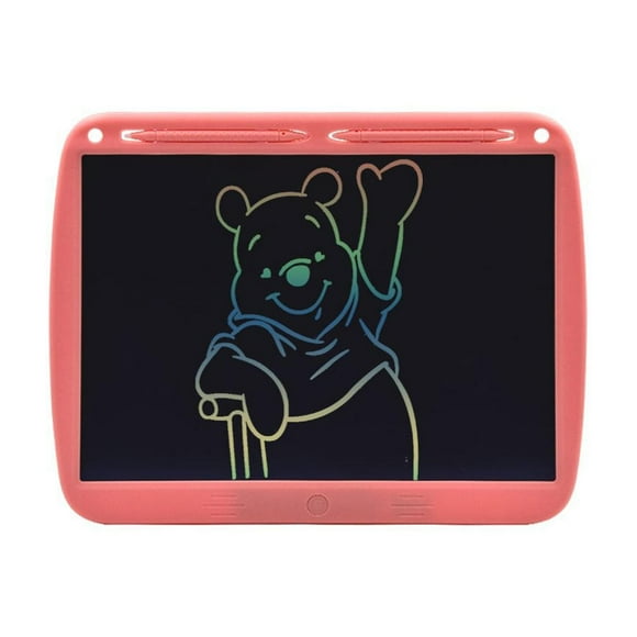 Tablette d'Écriture LCD, Tableau à Gribouiller, Tablette de Dessin Colorée de 15 Pouces, Bloc d'Écriture pour Enfants avec 2 Stylets, Rose