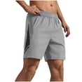 thumbnail image 2 of BXINGOHAI Mens Athletic Shorts 5 Inch Quick Dry Gym Workout Shorts Men Lightweight Sports Running Shorts with Pockets Gray,M, 2 of 5