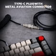 thumbnail image 2 of Cable de teclado EPOMAKER Mix USB C a USB A de 1,8 m enrollado negro, 2 of 7