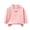 Pink, variant on Girls Warm Undershirts Fleece Crew Neck Loose Fit Pullover Soft Long Sleeve Fall Winter Casual Outfits Yellow 12-18M