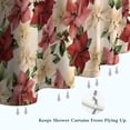 thumbnail image 6 of Pioneer Flower Floral Print Pattern Shower Curtain 84"x72" ,Bathroom Decorative Shower Curtains Set with 12 Hooks,Modern Waterproof Washable Shower Curtain, 6 of 6