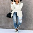 thumbnail image 3 of Womens Long Sleeve Open Front Waffle Chunky Knit Cardigan Sweater Outwear, 3 of 5