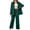Green womens outfit sets, variant on clear 50% off Usmixi Blazer Sets for Women Suit Coat Sets for Women Business Casual Button Lapel Blazer Jacket and Wide Leg 2 Piece Outfits Matching Set Solid Lounge Sets with Pocket Holiday