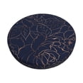 thumbnail image 2 of Round Bar Stool Seat Covers, Navy Dark Blue Elastic Round Chair Cover Stool Seat Slipcover Bar Stool Cushions Round Pad for 12-14 inch, 2 of 7