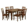 thumbnail image 2 of East West Furniture Dudley 7 Piece Rectangular Dining Table Set with Milan Chairs, 2 of 2