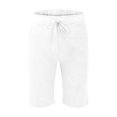 thumbnail image 5 of Mens Casual Cotton Linen Casual Elastic Waist Drawstring Lightweight Summer Beach Vacation Yoga Golf Shorts with Pockets White Xl, 5 of 5
