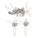 thumbnail image 1 of 3Pcs Exquisite Wedding Hairpin Vintage Hairpin Flower Bridal Wedding Headpiece, 1 of 4