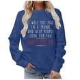 thumbnail image 4 of WEAIXIMIUNG Robe Sweat-Shirt avec Poches Sweat-Shirts Maxi Day Col Rond Femmes Manches Longues Imprimé Graphique Lettre Pull Sans Capuche Blouse Top, 4 of 4