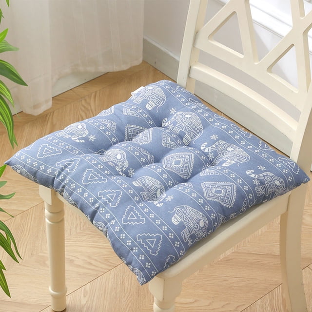 Cojín Cuadrado para Silla de 40X40 Cm (16X16 Pulgadas), Ideal para Cocina, Comedor, Jardín o Patio. Fabricado En Lino, Lavable y Transpirable.