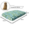 thumbnail image 2 of Abstract Pet Bed, Modern Geometric Pattern with Nested Quirky Rectangles in Aqua Color Palette, Chew Resistant Pad for Dogs and Cats Cushion with Removable Cover, 24" x 39", Multicolor, by Ambesonne, 2 of 4