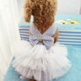 thumbnail image 1 of Robe pour Chien, Robe Princesse à Rayures Verticales Blanches m., 1 of 5