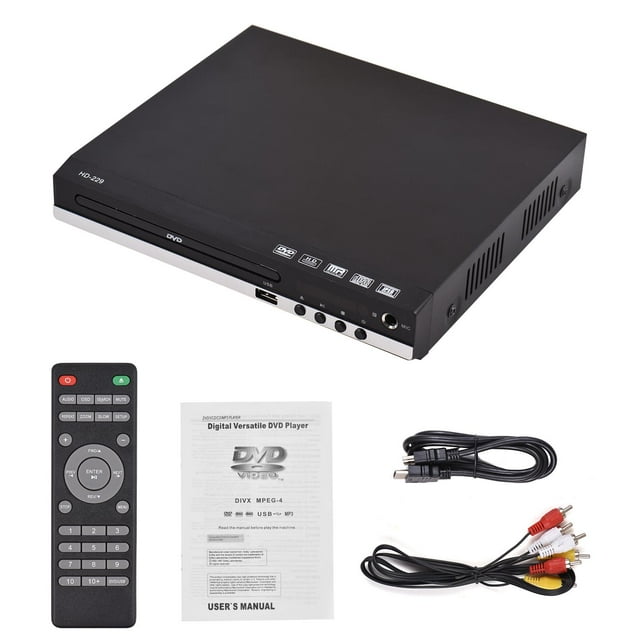 HD-229 Inicio DVD Reproductor de DVD CD Disc Player Multimedia Digital Player U Plaza de Disco U Salida HD Control Remoto