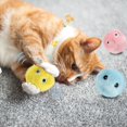 thumbnail image 4 of 3pcs Cat Toys Balls Squeaky Fluffy Plush Cat Toys Battery Operated Cat Interactive Toys Balls with Smart Trigger Cat Catnip Balls Real Animal Calls Sound Toys, 4 of 10