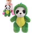thumbnail image 1 of Panda Plush Toy, Huggable Cartoon Plush Doll, Portable Dinosaur Panda Toys, Flexible Animal Doll for Hugging, Accompany, Relaxing, 1 of 5