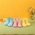 thumbnail image 6 of Gelikeya Boys Rain Boots Waterproof Outdoor Wear Little Boy School Shoes Work Boots (Rainwear, Yellow, 6-7 Years), 6 of 6