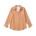 thumbnail image 3 of Hilenly Cotton Button Down Shirts for Women Striped Long Sleeve Dress Shirts Casual Collared Office Work Blouse, 3 of 4