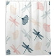 thumbnail image 2 of Coolnut Dragonflies and Ginkgo Leaves Shower Curtain Waterproof Bathroom Fabric Shower Curtain Set with Hooks, 60x72 inches（159） Home Decor, 2 of 6