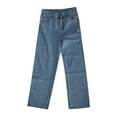thumbnail image 4 of Uuszgmr Jeans For Women Ladies Retro Fashion Casual Straight Leg Wide Leg Jeans, 4 of 4