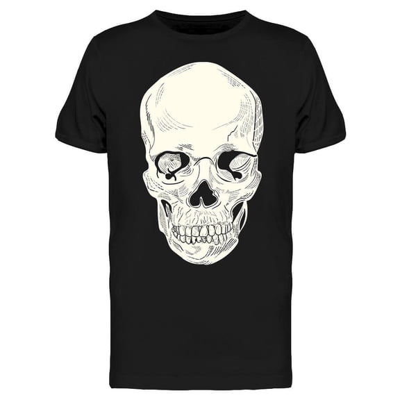 Skull Draw Graphic Tee Men's -Image by Shutterstock